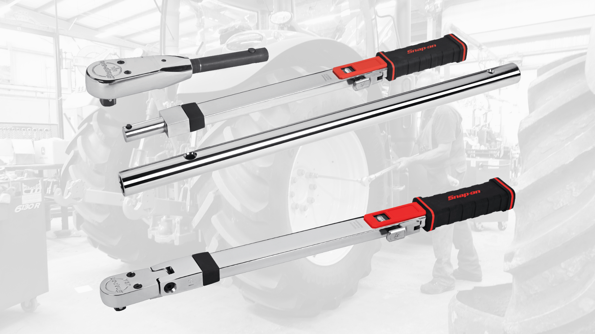 Snap-on Split-Beam klikmomentsleutels voor band- en wielservice